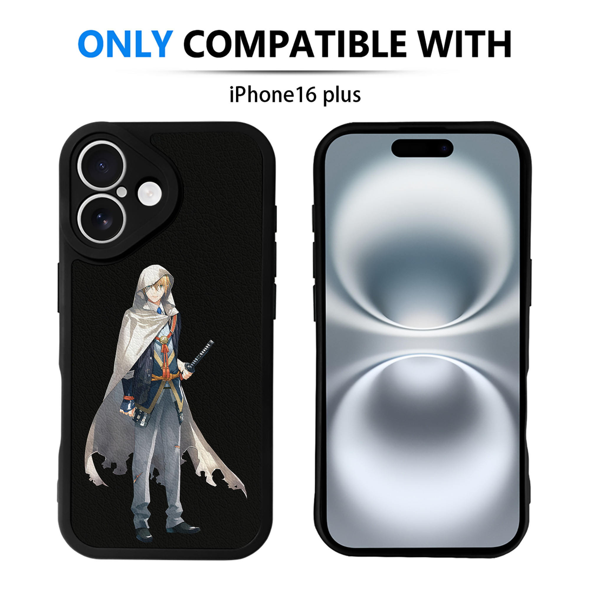 （画像用） 刀剣乱舞 Touken Ranbu 【iPhone 16シリーズ対応】シリコンスマホケース（レザー調） 材質：シリコン